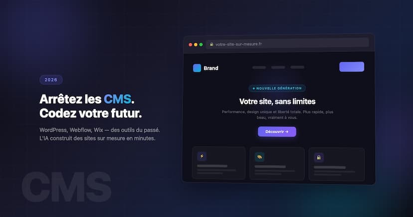 Pourquoi abandonner WordPress et les CMS en 2026
